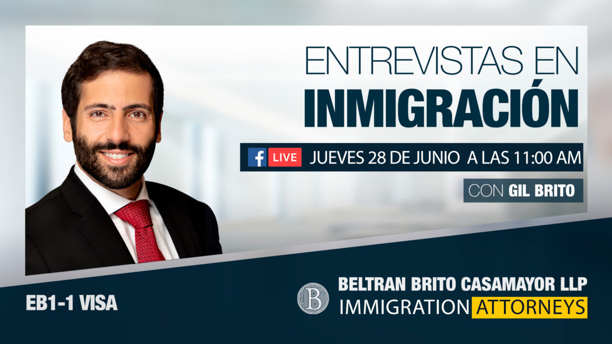 Facebook e Instagram Live: Entrevistas en Inmigración Green Card